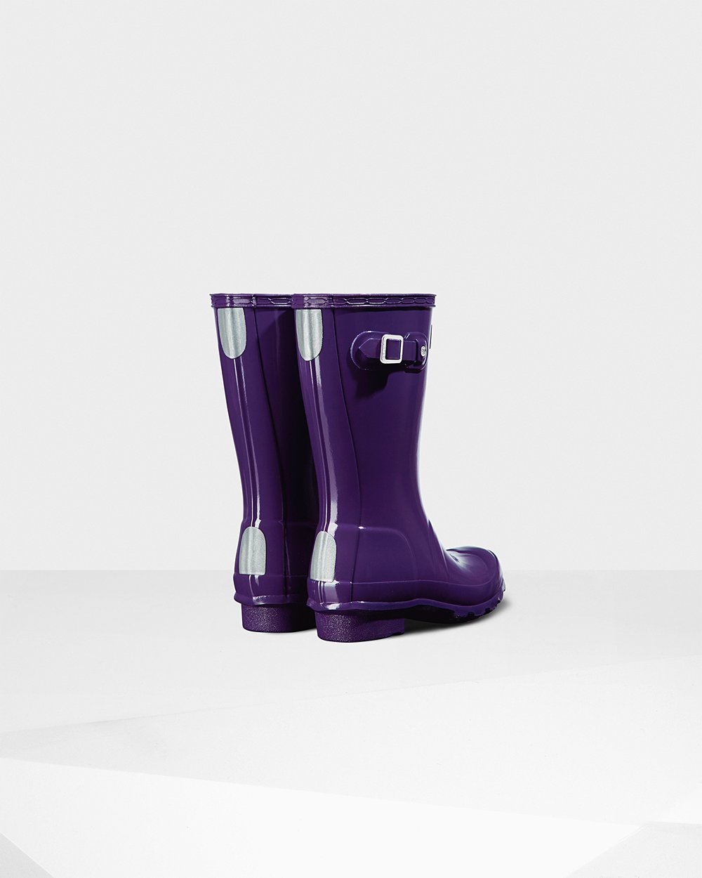 Kids Hunter Rain Boots Blue Purple - Original Big Gloss - 9736104-HI